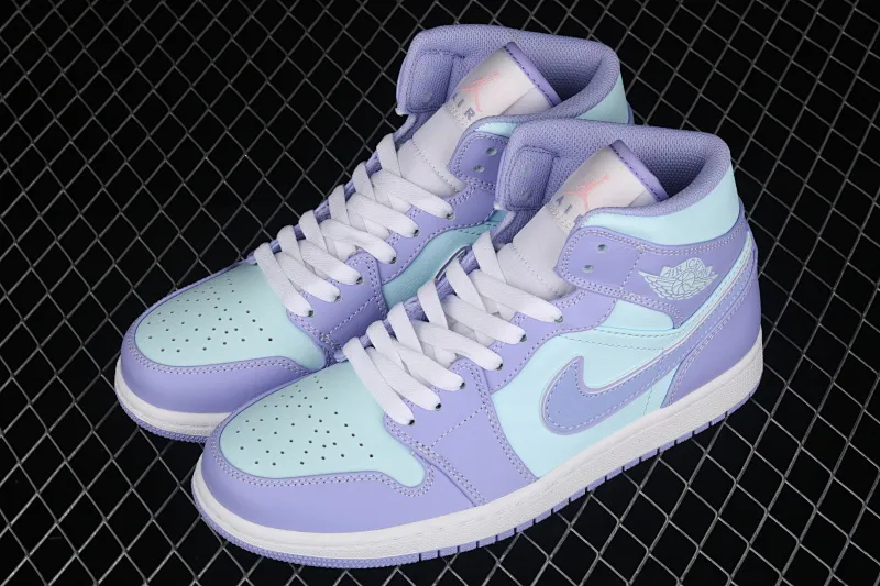 All categories Air Jordan Jordan series basketball shoes Air Jordan 1 Mid G version pure original Air Jordan 1 Mid SE AJ1 Joe 1 Violet 554724-500